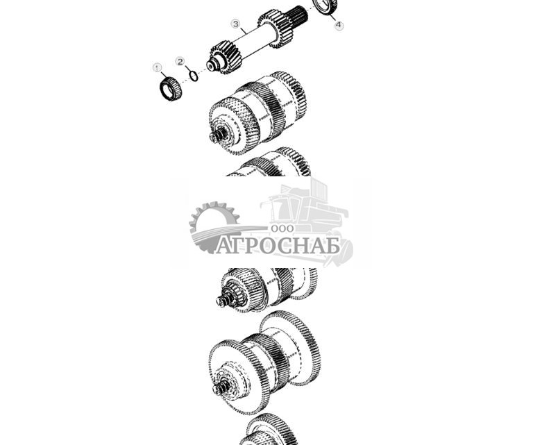 YZ107371 Вал первой ступени в сборе - ST11706 70.jpg